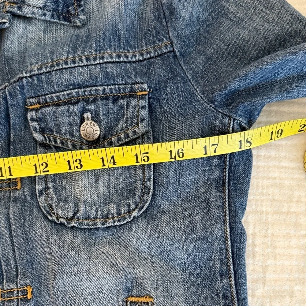 J. Crew Distressed Denim Jacket